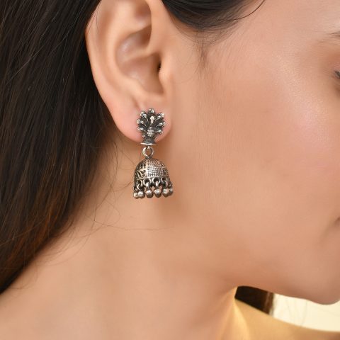 silver earrings