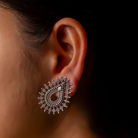 Statement Rawa Silver Earring