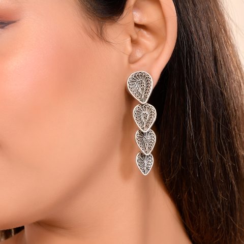 Trika Silver Earrings