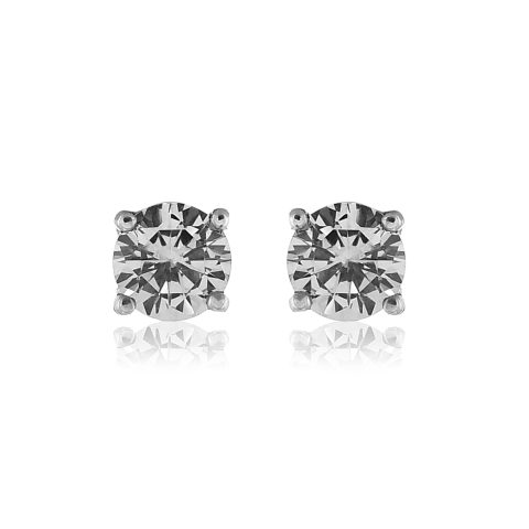 Single Canadian Natural Diamond Solitaire Stud Earring