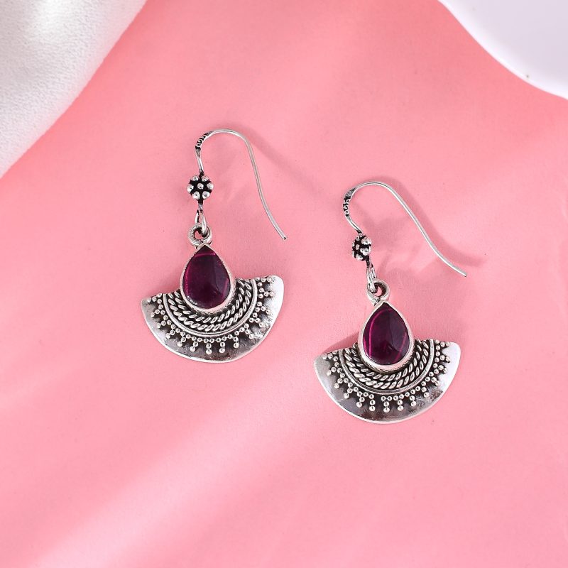 Silver Lamp Earrings